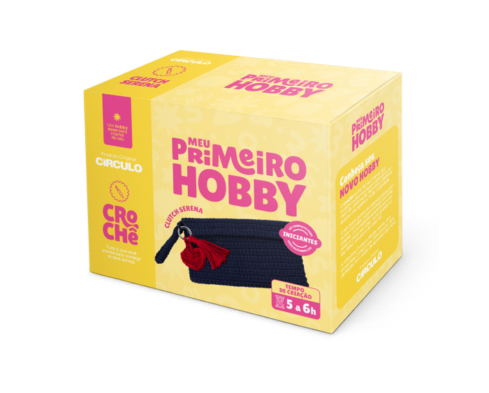 Kit Crochê Meu Primeiro Hobby: Clutch Serena